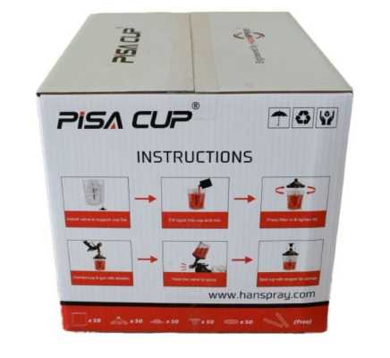 PISA CUP Einwegbecher - System 100 ml, 125 µ