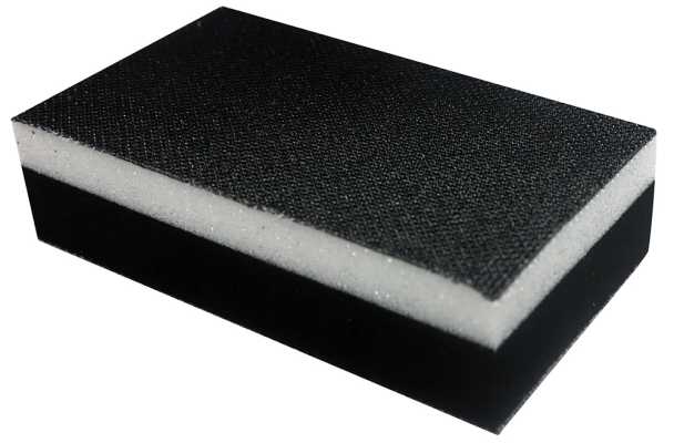 MIRKA Handblock ohne Absaugung, 70 x 125 mm, klett doppelseitig, ungelocht