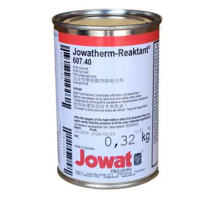 JOWAT Jowatherm-Reaktant 607.40 PUR-Hotmelt, 320gr. HOLZ-HER-Patrone, gefüllt, beige