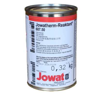 JOWAT Jowatherm-Reaktant 607.50 PUR-Hotmelt, 320 gr. HOLZ-HER-Patrone, gefüllt, beige