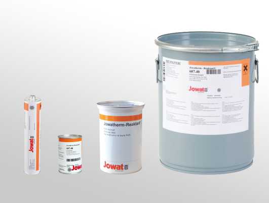 JOWAT Jowatherm-Reaktant 608.00 PUR-Hotmelt, 330 gr. Kartusche, ungefüllt, transparent