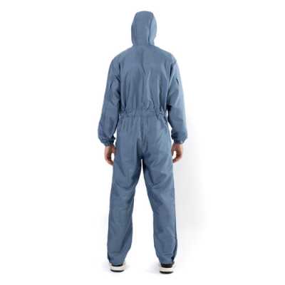 Lackieroverall 1400 Polyester blau mit Kapuze