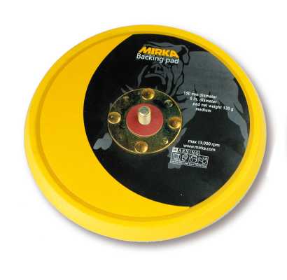 MIRKA Schleifteller D. 150 mm, ungelocht, klett, medium