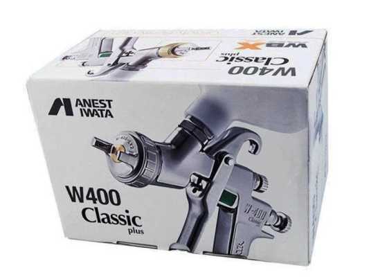 ANEST IWATA Fließbecherpistole LPH 400 classic plus PRO KIT, Düsengrößen 0,8mm - 2,0mm