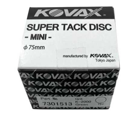 KOVAX Super Tack Buflex Dry Scheiben 75mm grün, K2000, ungelocht, VE= 50 Stk + 1 Softauflage