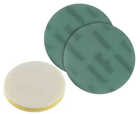 KOVAX Super Tack Buflex Dry Scheiben 75mm grün, K2000, ungelocht, VE= 50 Stk + 1 Softauflage