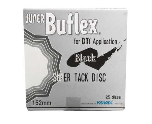 KOVAX Super Tack Buflex Dry Scheiben 152 mm black, K3000, 15 - Loch, VE= 25 Stk