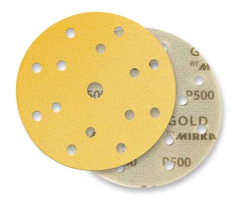 MIRKA Gold Soft, D.150 mm, 15-Loch, klett