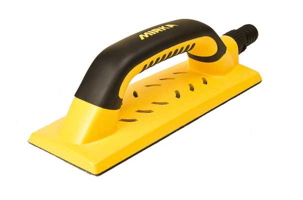 MIRKA Handblock Handy 80 x 230 mm, mit Absaugung, 55-Loch, klett