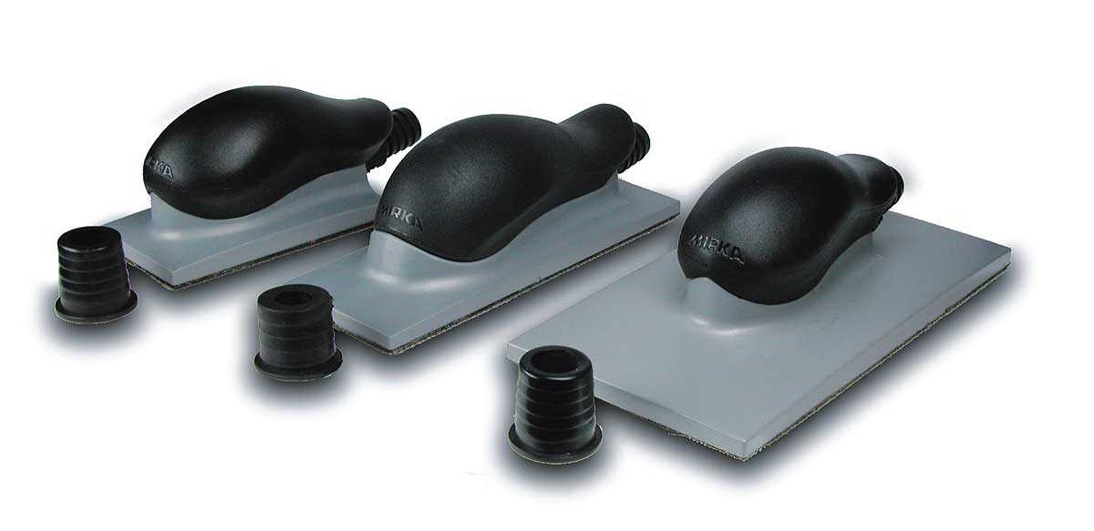 MIRKA Handblock mit Absaugung  115 x 230 mm, 36- Loch, klett