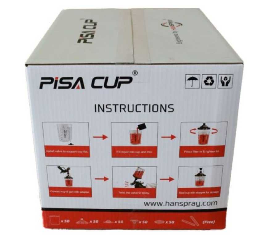 PISA CUP Einwegbecher - System 100 ml, 125 µ