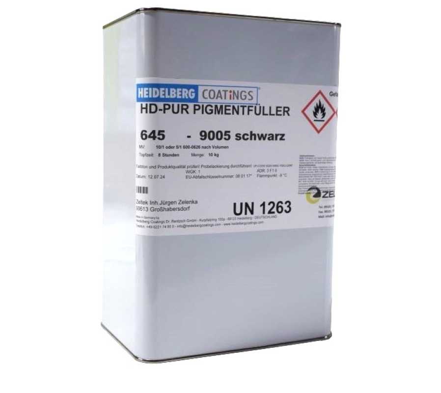 HD-PUR-PIGMENTFÜLLER 645-9005, schwarz