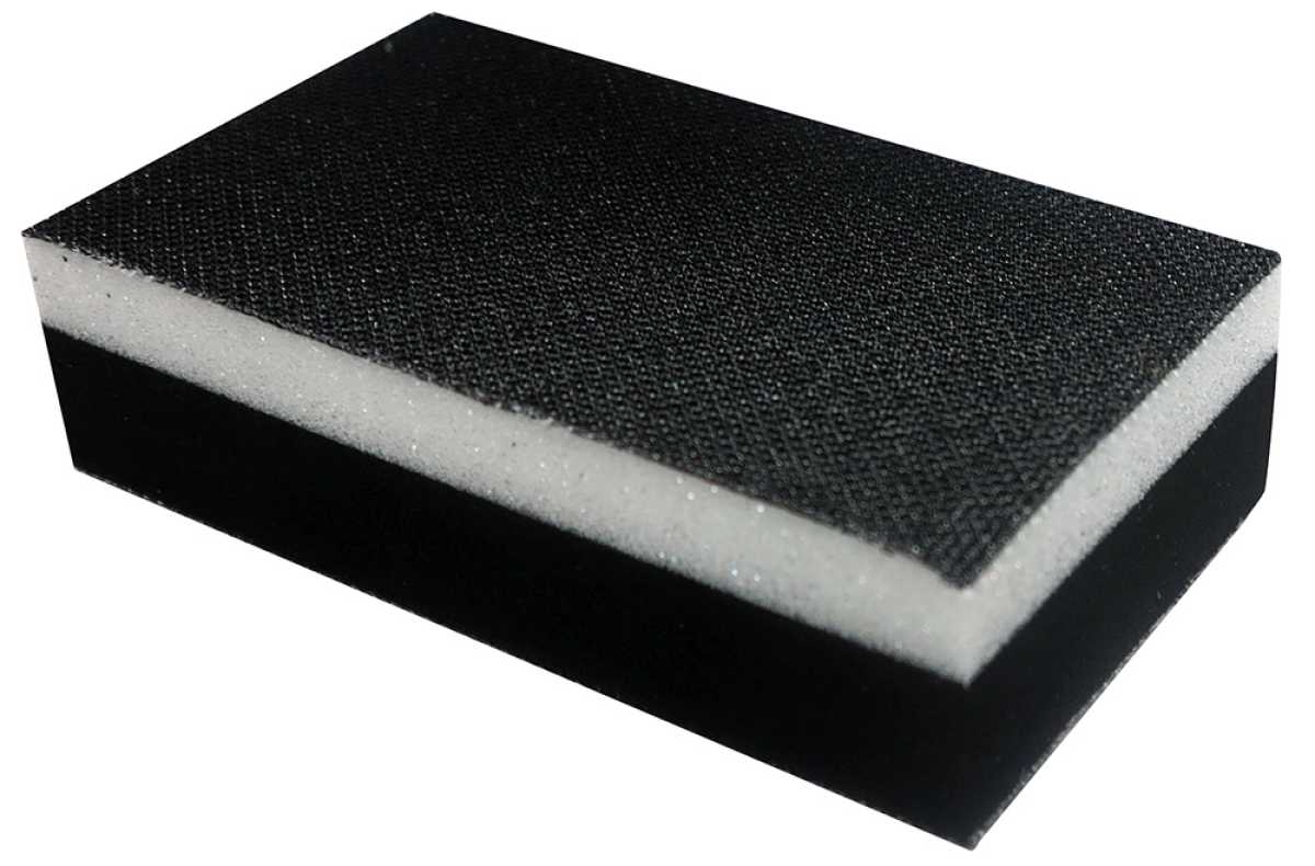 MIRKA Handblock ohne Absaugung, 70 x 125 mm, klett doppelseitig, ungelocht