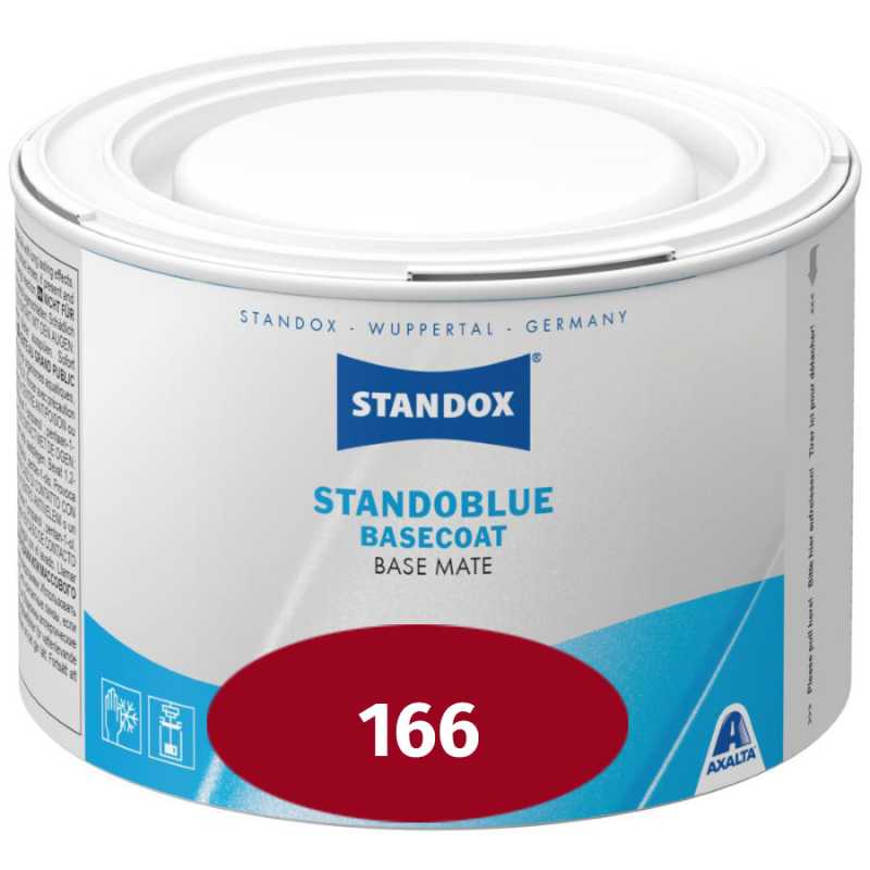 STANDOX Standoblue Basecoat Mix 166 Rot - 0,5 ltr.