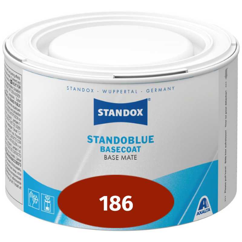 STANDOX Standoblue Basecoat Mix 186 Brillant orange - 0,5 ltr.