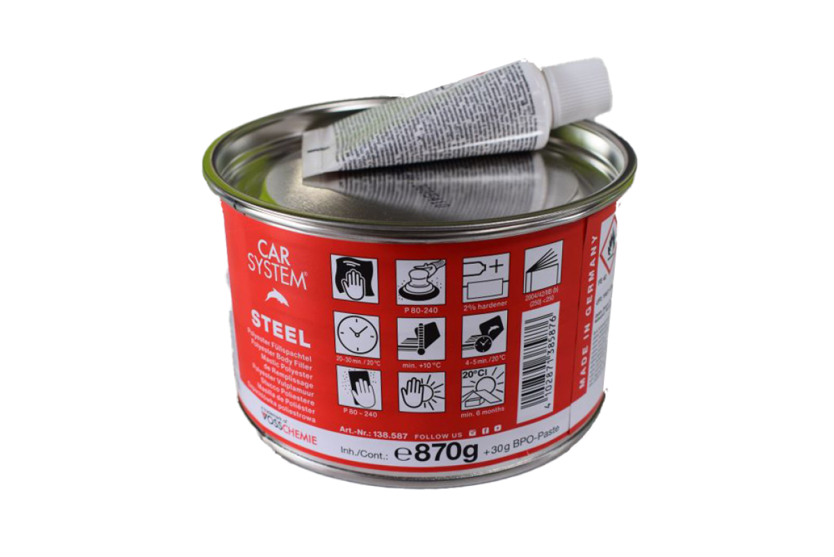 Car System Steel Polyester-Füll-Spachtelmasse 0,9 kg inkl. Härter