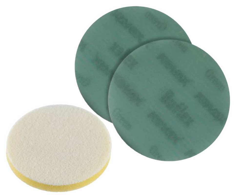 KOVAX Super Tack Buflex Dry Scheiben 75mm grün, K2000, ungelocht, VE= 50 Stk + 1 Softauflage